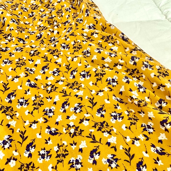 Old Navy Gold and Purple Floral Sundress size medium - Picture 3 of 5